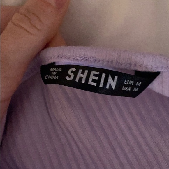 Purple tie up shein top - Picture 4 of 4